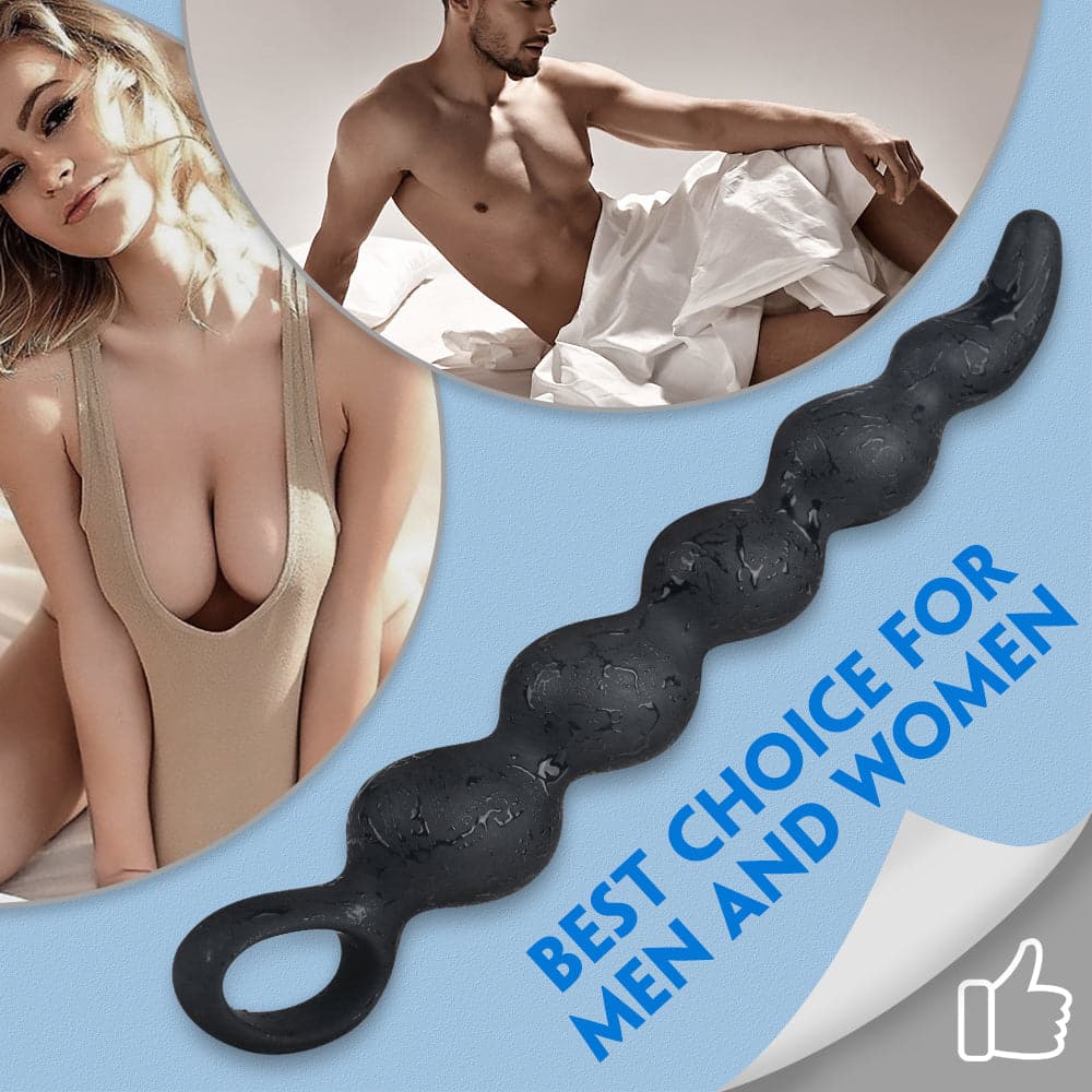 Extra Llong Vibrating Bead Butt Plug – product view 2