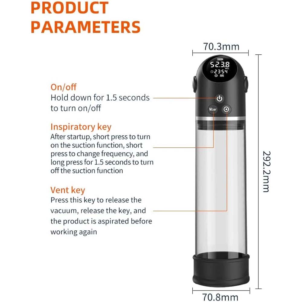 4 Suction Modes Digital Display Penis Trainer Electric Penis Pump — product image 9