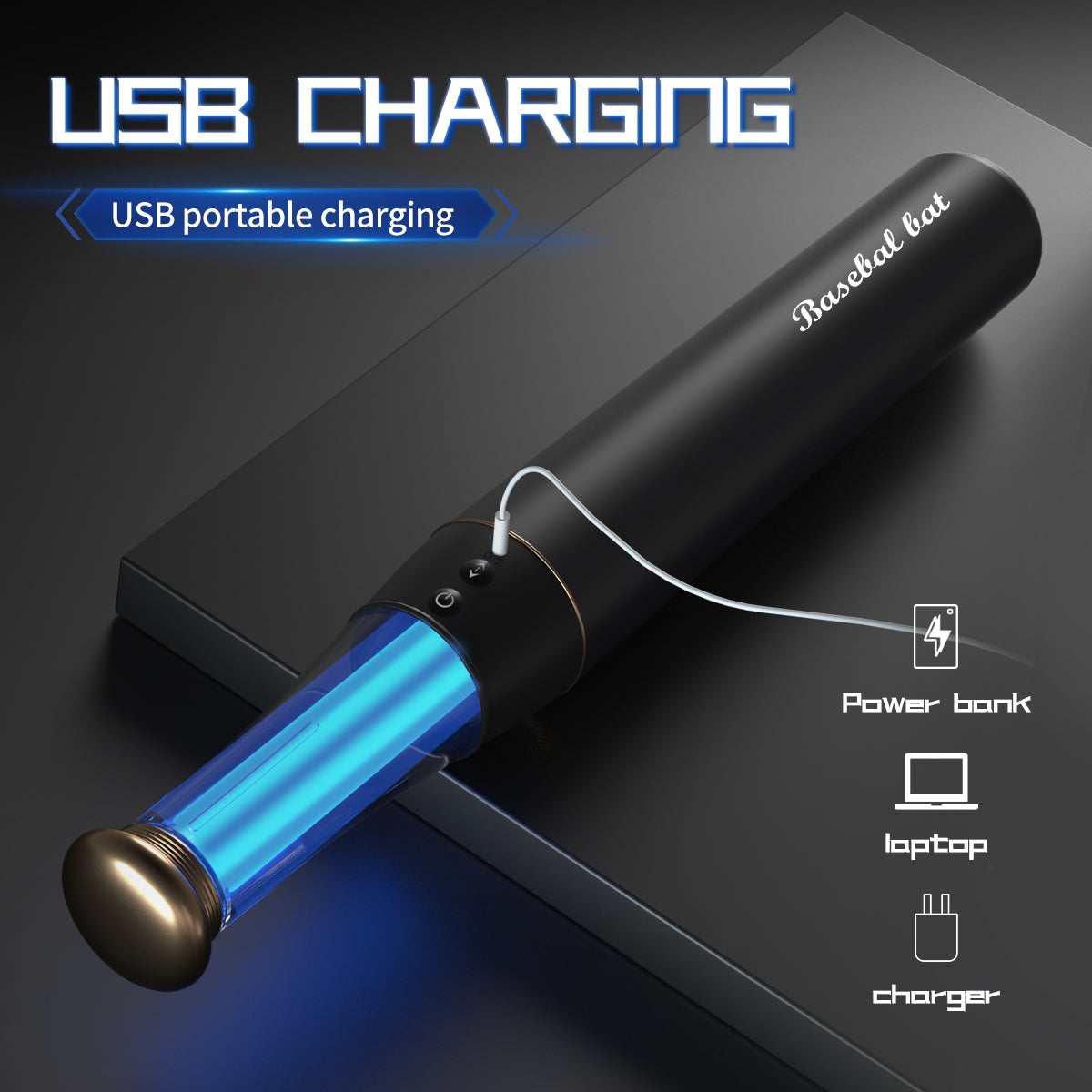 Baseball Bat 10 Vibrating & Thrusting Heating Telescopic Realistic Dildos – product view 7