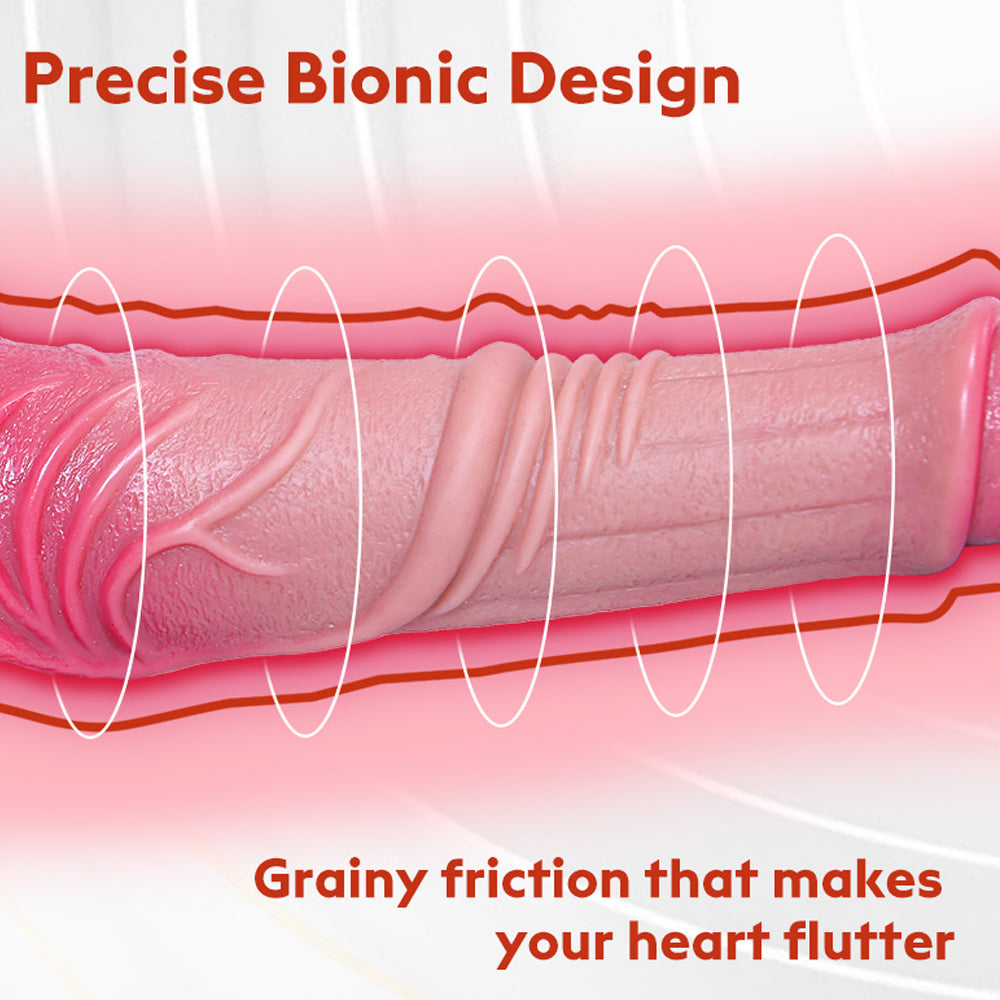 10.6 InchDouble Foreskin Real Texture StimulatesDildo – product view 4