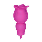 2 in 1 Rose Suction Vibrator and Tongue Vibrator for Female Male