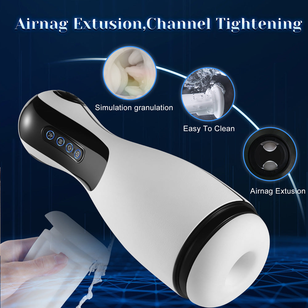 FlexForceⅡ Automatic Male Stroker 3D Textured Pocket Pussy with 10 Vibration 3 Sucking Silicone Sex Toy for Men — product image 5
