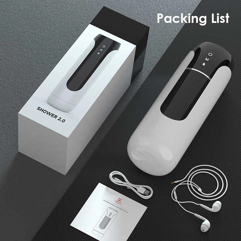 TurboVortex 7 Vibrating Telescoping Voice Male Masturbation Cup with Thrust Rotation Heating Function for Blowjob Toy — product image 9
