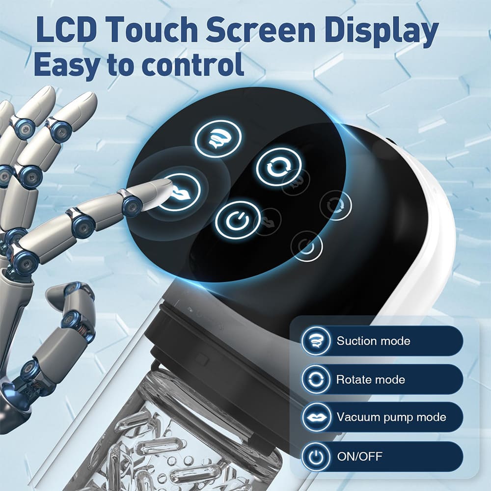 XR3 Wearable 7 Vibrating Sucking Rotation Tongue Licking Automatic Male Stroker Blowjob Toy – product view 5