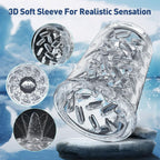 XR3 Wearable 7 Vibrating Sucking Rotation Tongue Licking Automatic Male Stroker Blowjob Toy – product view 9
