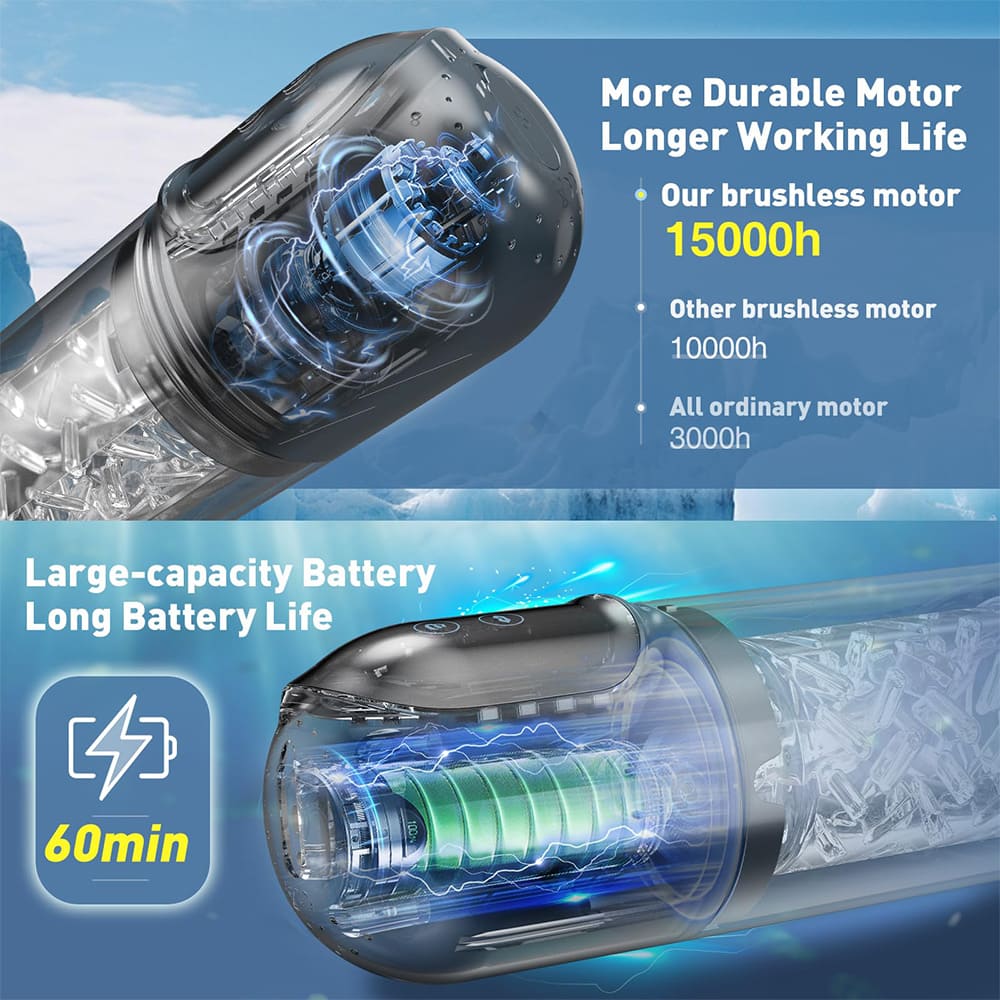 XR3 Wearable 7 Vibrating Sucking Rotation Tongue Licking Automatic Male Stroker Blowjob Toy – product view 7
