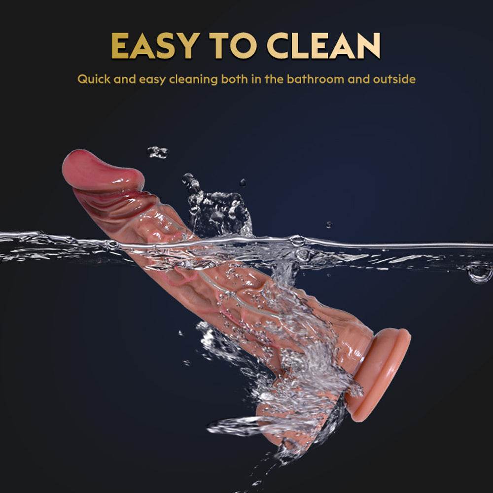 Top 10.4 Inch Allovers Thrusting Dildo Super Realistic Texture Plus Thick Dildo – product view 2