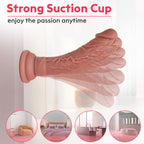 Double Layer Allovers Thrusting Dildo | Suction Cup Silicone Dildo