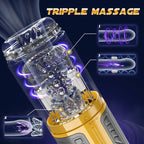 Truly Waterproof 3 In 1 Masturbation Cup 7 Thrusting Rotation Fully Male Stroker — product image 6