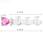 Pull Beads Crystal Glass Dildo Masturbator Butt Plug – product view 4