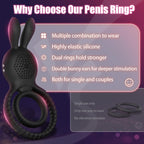 4 in1 Penis Ring Vibrator 10 Vibrations C & G Spot Vibrator – product view 6