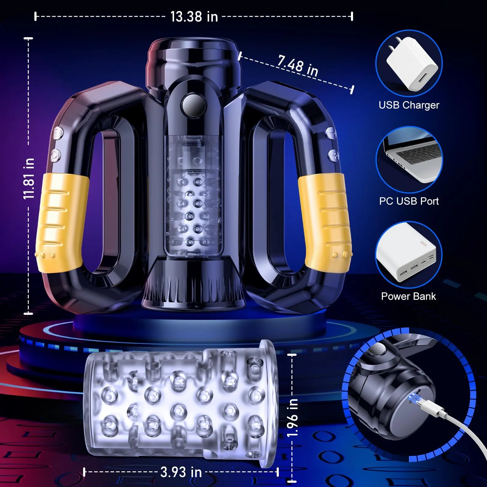 10 Thrusting Rotating Modes Automatic Male Stroker Sex Toys for Men – product view 5