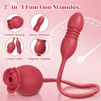 Rosebud Thruster Dual Rose Vibrator – product view 3
