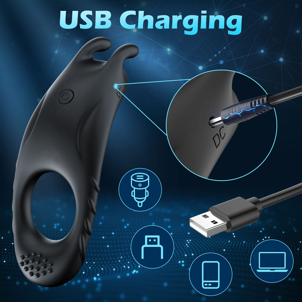 Vibrating Lock Ring Electric Remote Control Vibrator – product view 6