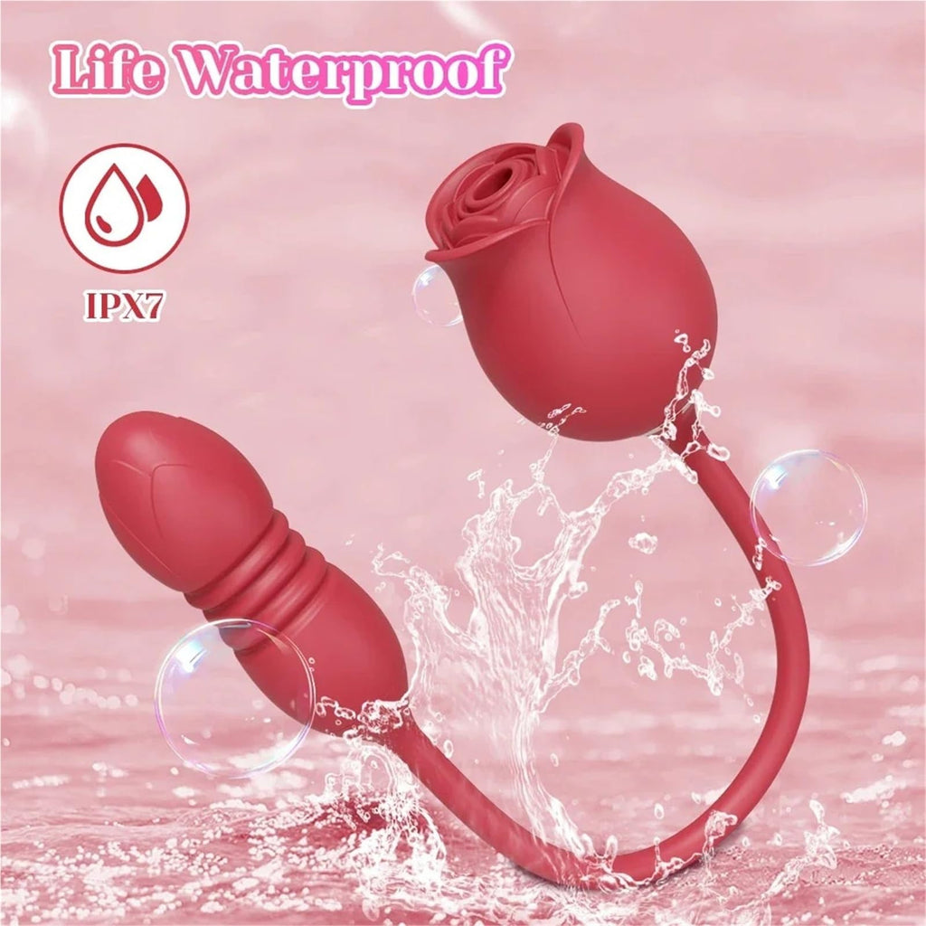 Rosebud Thruster Dual Rose Vibrator – product view 7