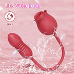 Rosebud Thruster Dual Rose Vibrator – product view 7