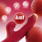 Toendi Rabbit Vibrator G Spot Sex Toys Thrusting Dildo Rose Toy for Women | 10 Vibration Modes, 7 Thrusting Modes with Licking Clitoral Vibrators Stimulator, Anal Dildos Adult Sex Toy Games For Couple