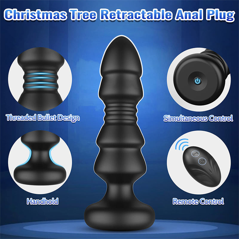 Remote Controlled Anus Retractable Silicone Anal Plug – product view 3