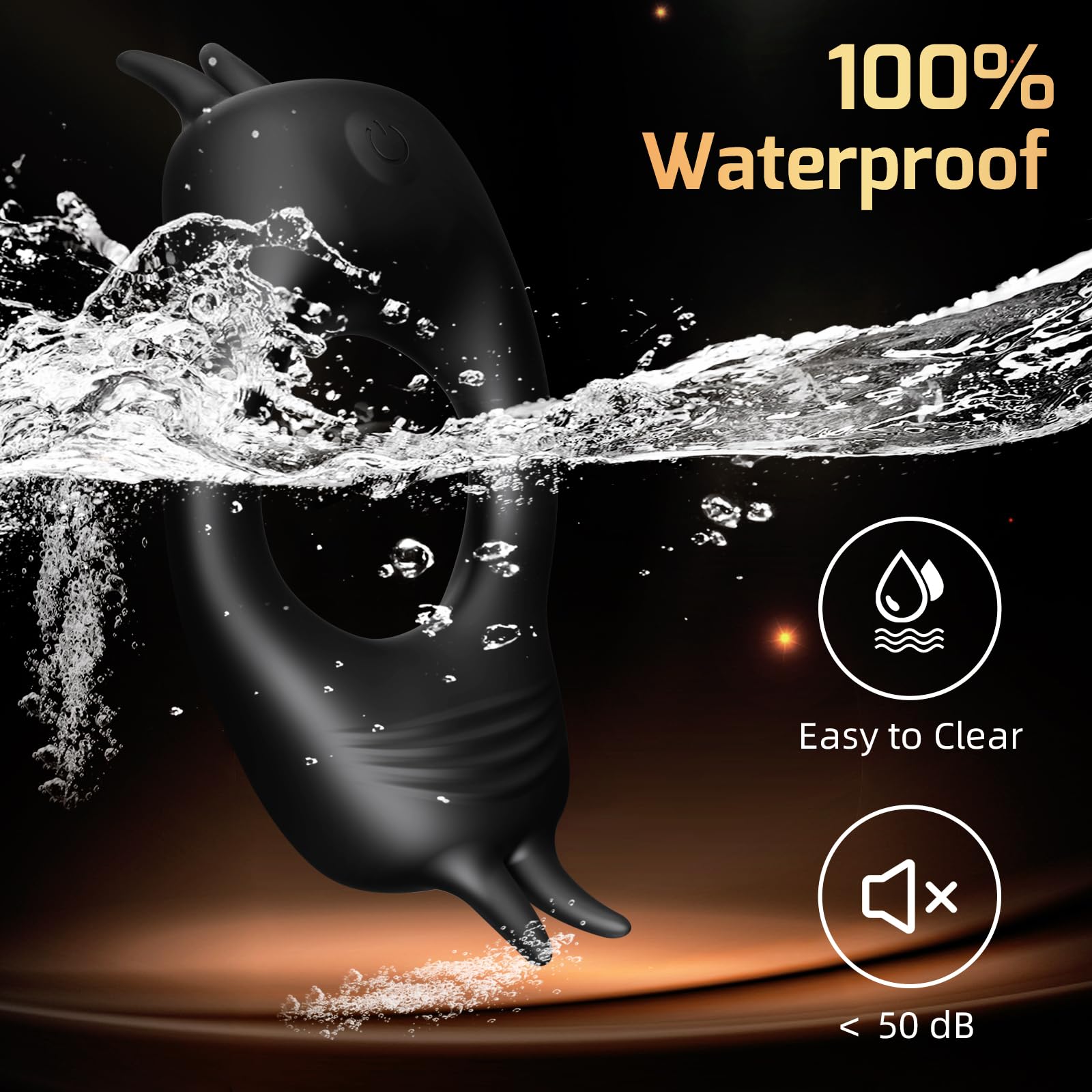 Cock Ring Vibrator With 10 Vibration Modes Remote Control – product view 4