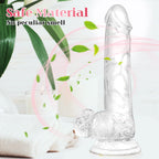 7.3 inch Transparent Dildo With Sucker – product view 5
