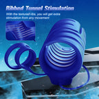9 Vibrating 2 Cock APP & Remote Control Penis Ring – product view 4