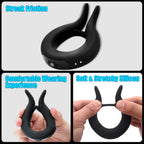 10 Vibration Modes Rabbit Design Penis Ring – product view 4