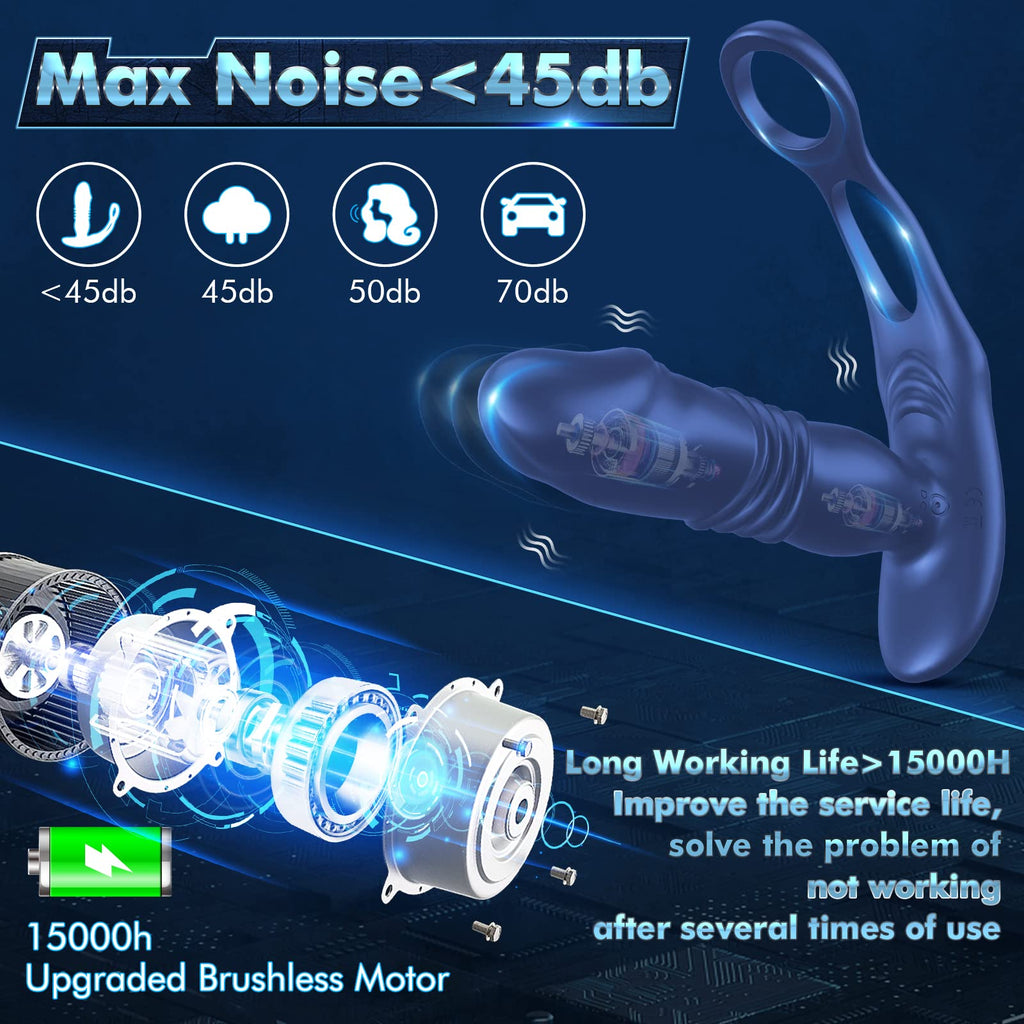 Uxol 3 in 1 Thrusting Prostate Massager Anal Vibrator – product view 10