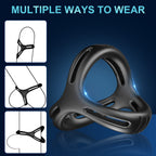 3 in 1 Silicone Penis Ring – product view 4