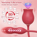 Rosebud Thruster Dual Rose Vibrator – product view 6