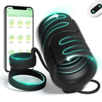 9 Vibrating 2 Cock APP & Remote Control Penis Ring – product view 2