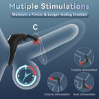 Bunny Rabbit Shaped Rechargeable Vibrating Cock Ring – product view 3