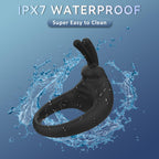 Bunny Rabbit Shaped Rechargeable Vibrating Cock Ring – product view 6
