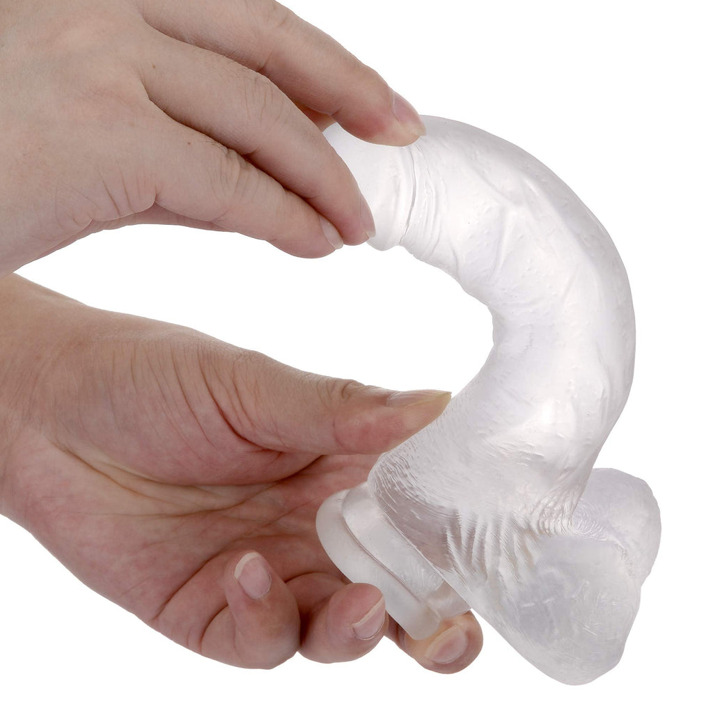 7.3 inch Transparent Dildo With Sucker – product view 2