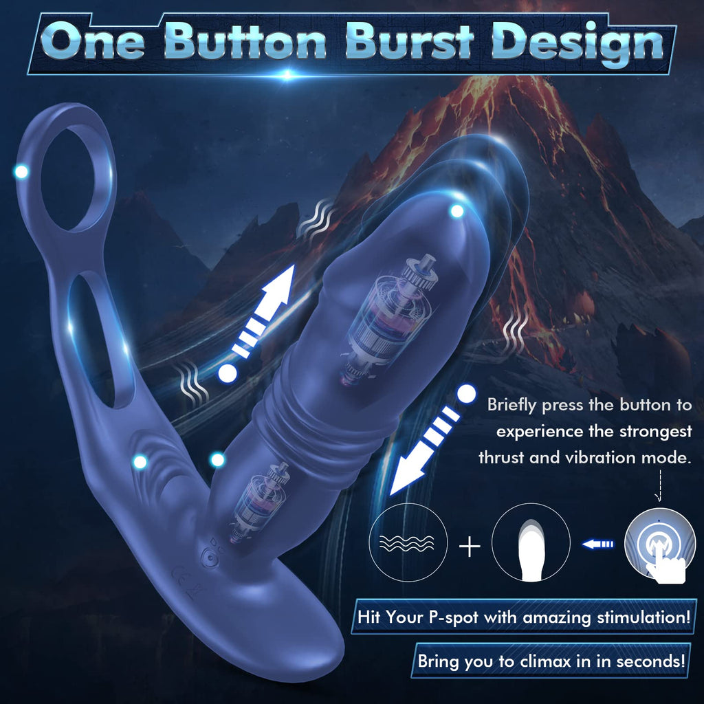Uxol 3 in 1 Thrusting Prostate Massager Anal Vibrator – product view 13