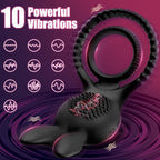4 in1 Penis Ring Vibrator 10 Vibrations C & G Spot Vibrator – product view 7