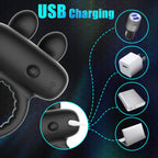 Vibrating Cock Ring with Bunny Ears – product view 6
