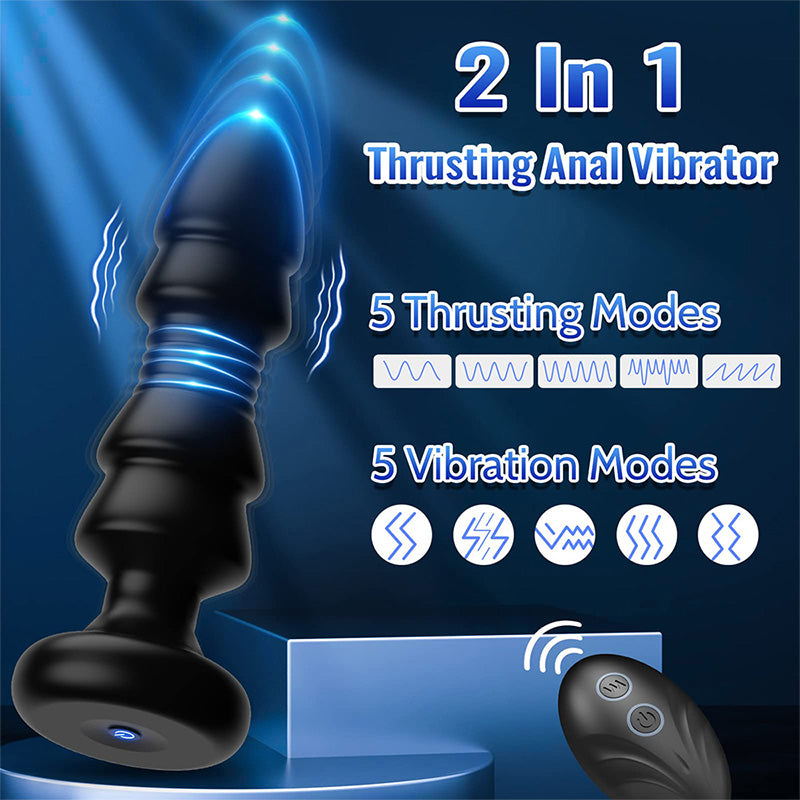 Remote Controlled Anus Retractable Silicone Anal Plug – product view 2