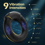 Vibrating Cock Ring 10 Vibrations with Heating Penis Ring – product view 3