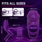 3 IN 1 Penis Ring 10 Vibration Rose Clitoral Vibrator – product view 5