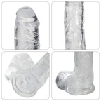 7.3 inch Transparent Dildo With Sucker – product view 6