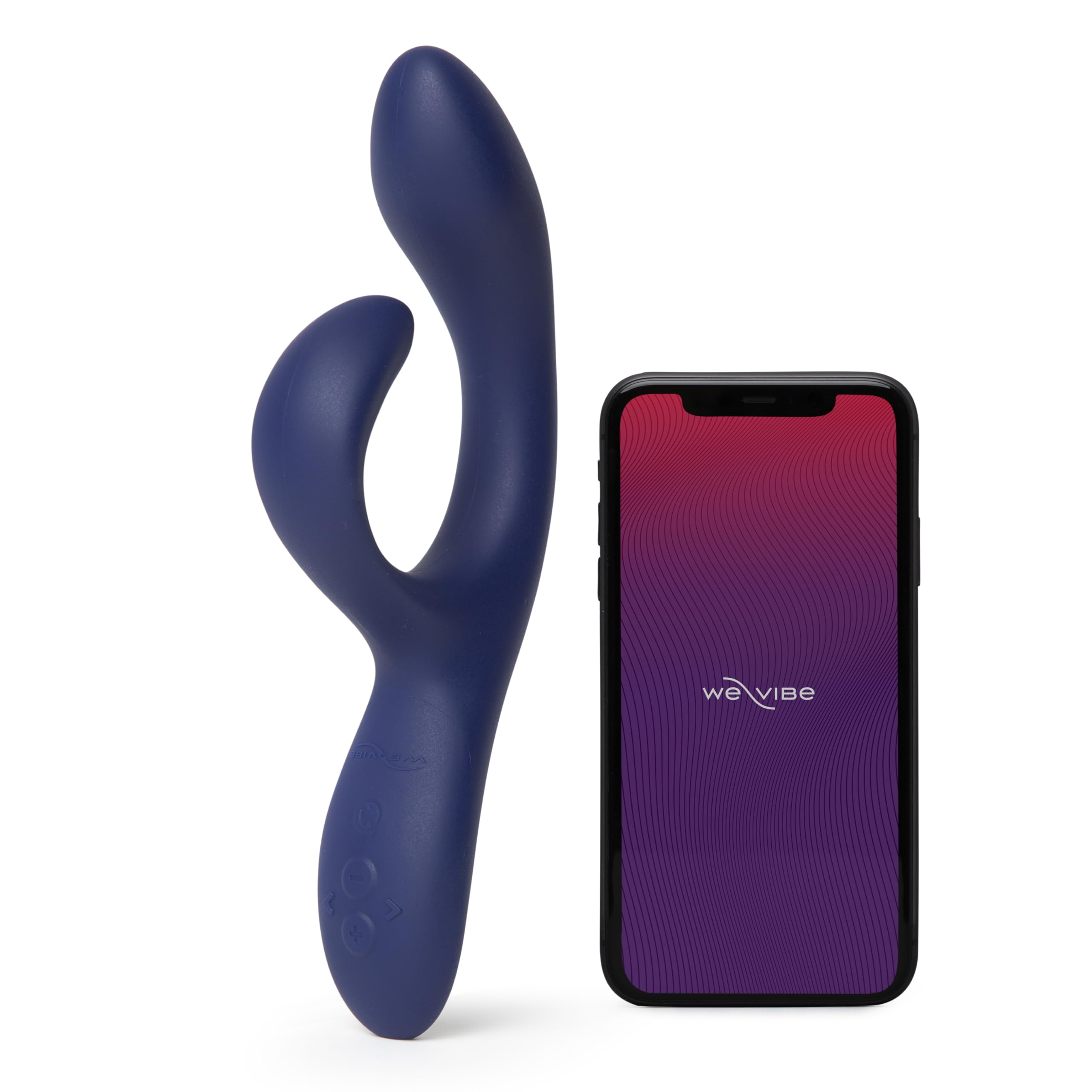 We-Vibe Nova 2 midnight blue rabbit vibrator with We-Vibe app