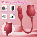 Rosebud Thruster Dual Rose Vibrator – product view 5