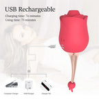 10 Vibrations Rose Suction Vibrator Masturbation Massager – product view 4