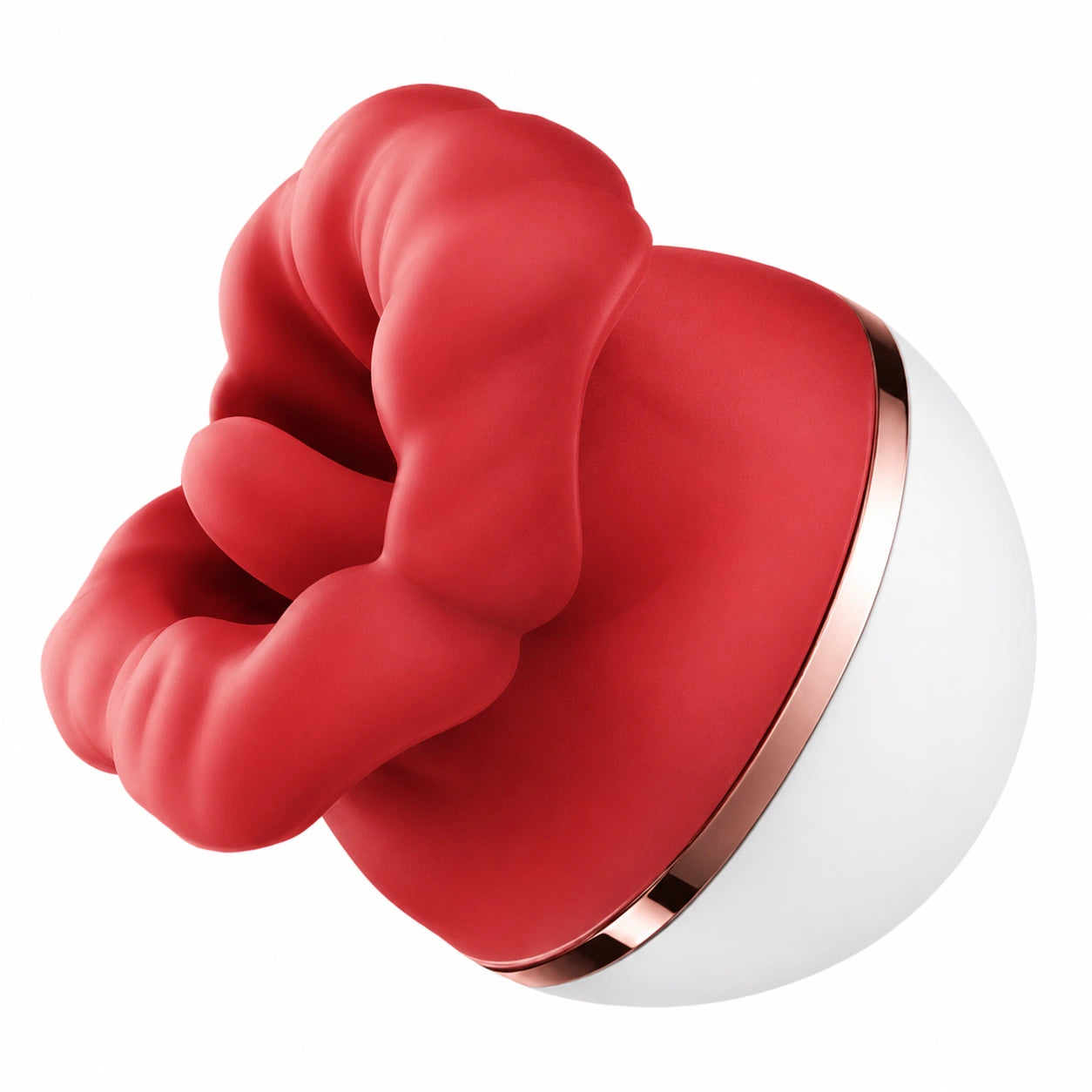LickiMo tongue licking suction massager in red