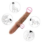 Women Telescopic Cannon King Automatic Vibration Heating Simulation Dildo