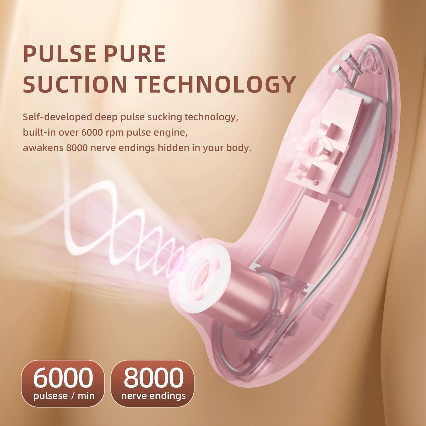 RoseHeat App-Controlled Heated Air-Pulse Suction Massager