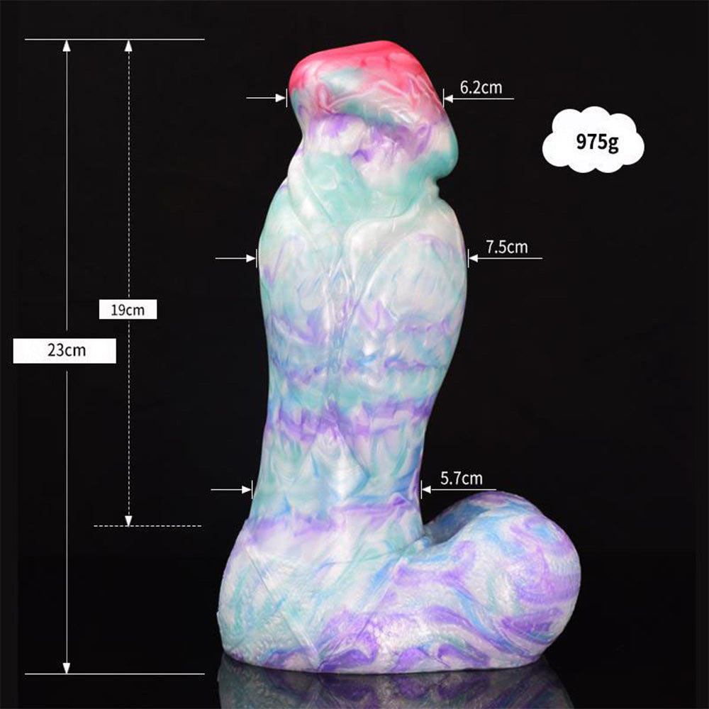 Colorful Soft Mushroom Head Silicone Artificial Dildo – product view 12