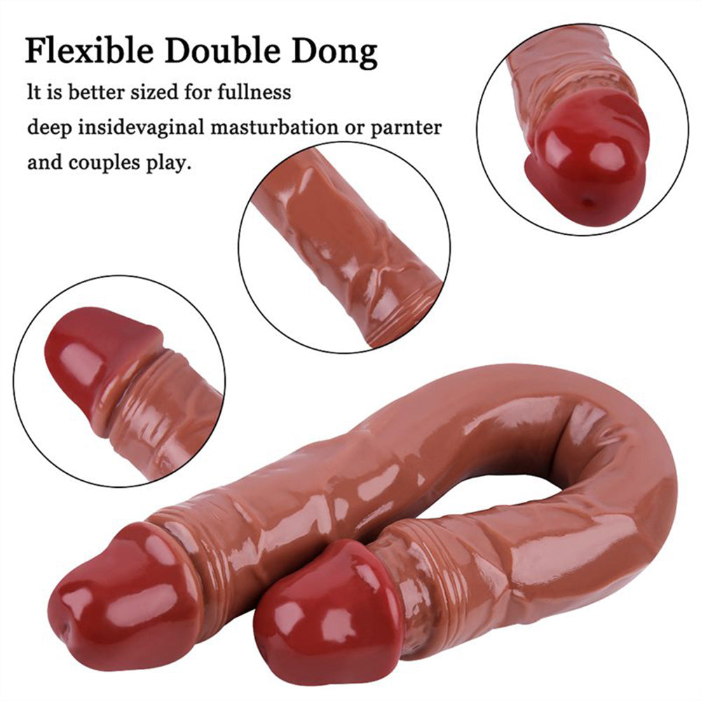 15.5 Inch Double-Ended Artificial Dildo – product view 4