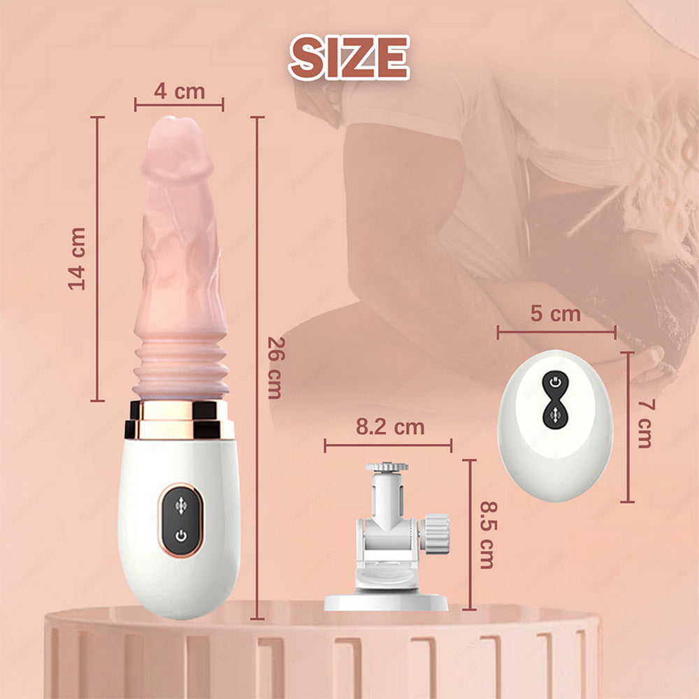 Remote Control Automatic 7-Frequency Telescopic Vibration Intelligent Heating Dildo – product view 11
