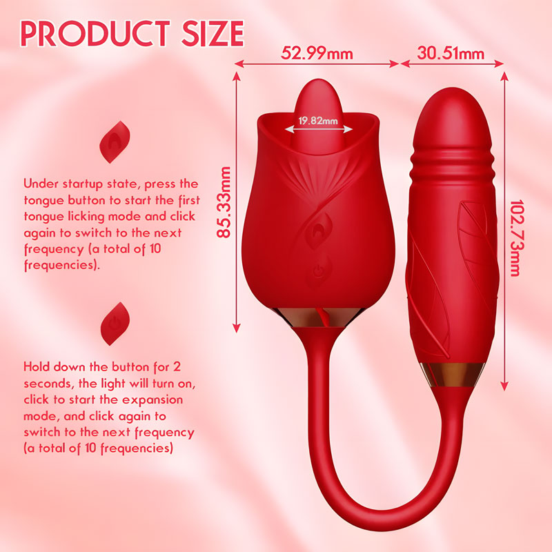 RoseLite Entry-Level Tongue-Style Rose Massager